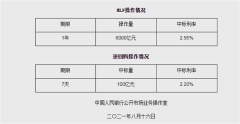 央行缩量续作MLF，利率维持2.95%不变，对市场影响